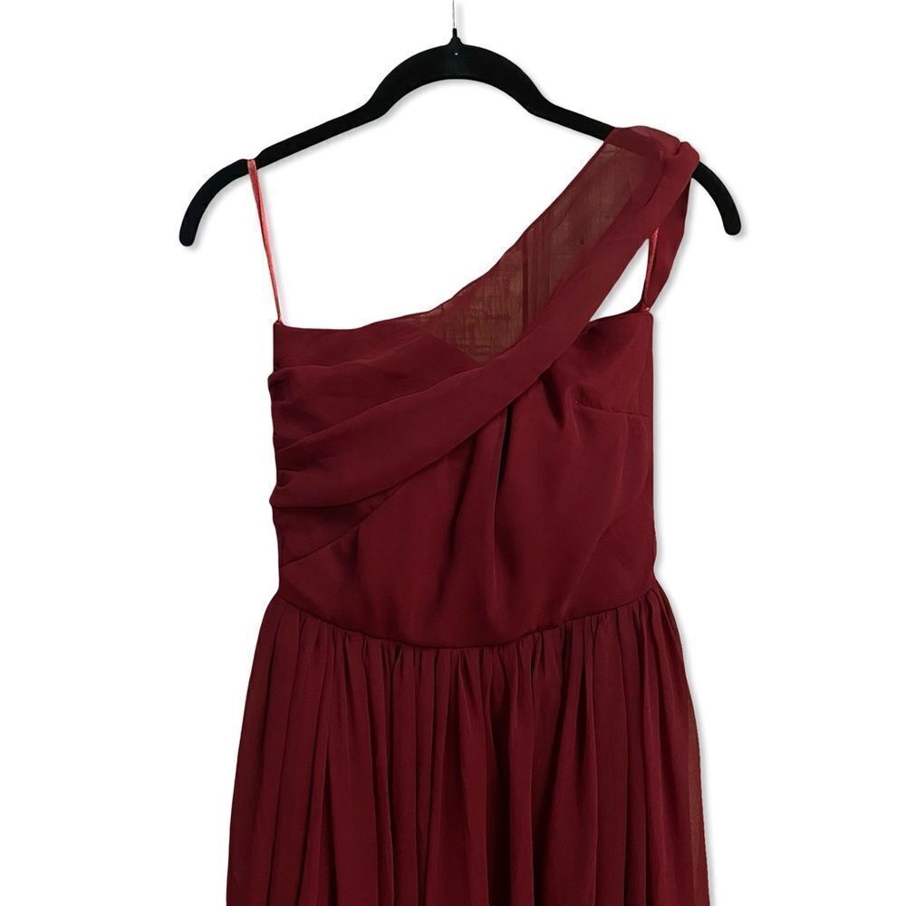 Yaura Imade Dress Wine Red Chiffon Gown Maxi Dress Revolve Nwt Us 4 — image 7 of 8